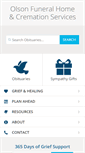 Mobile Screenshot of olsonfuneral.com